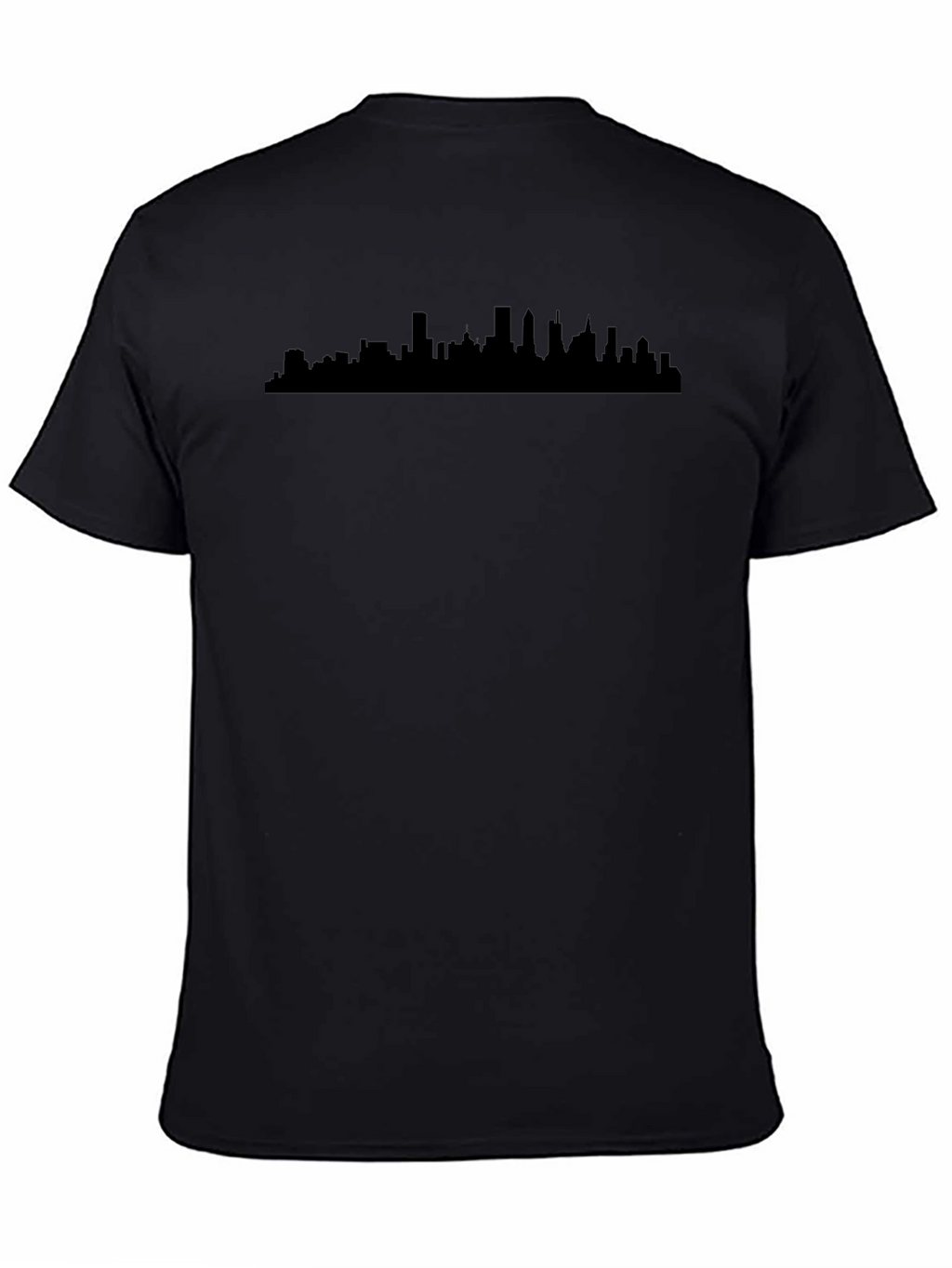 Cityscape Silhouette Black T-Shirt