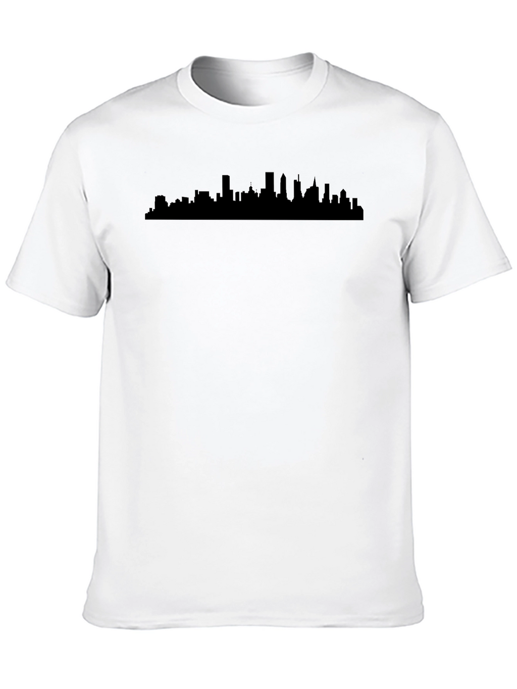 Cityscape Silhouette Black T-Shirt
