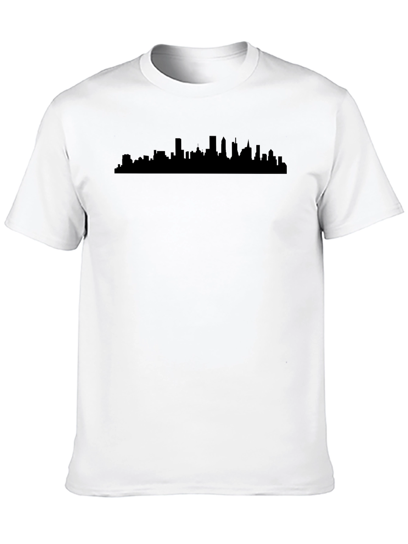 Cityscape Silhouette Black T-Shirt