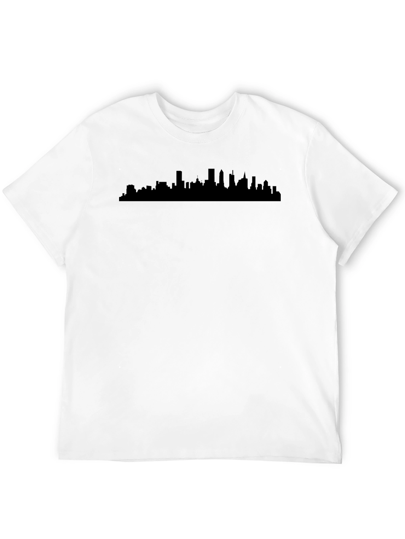 Cityscape Silhouette Black T-Shirt