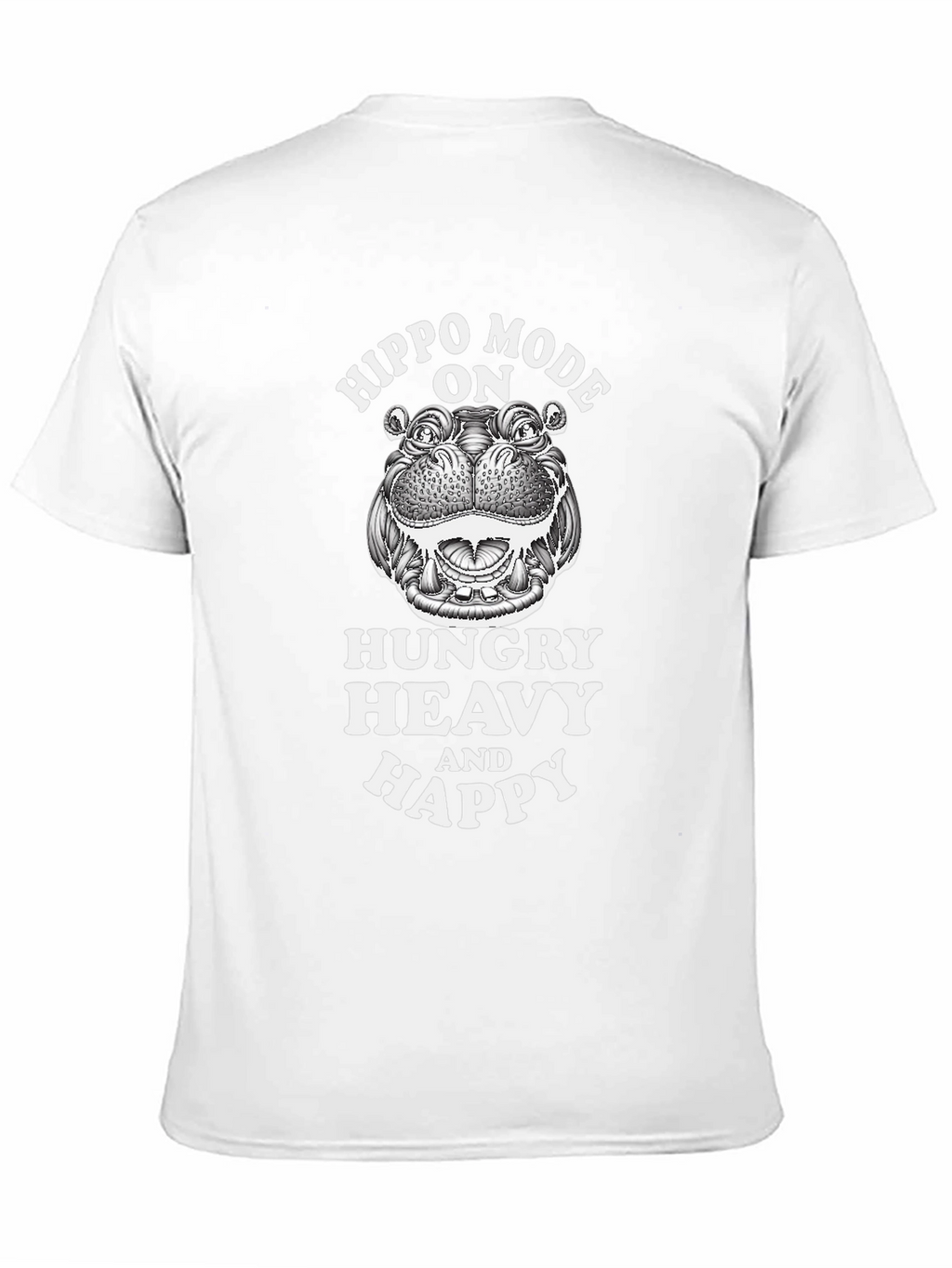 Hippo Mode On Graphic T-Shirt