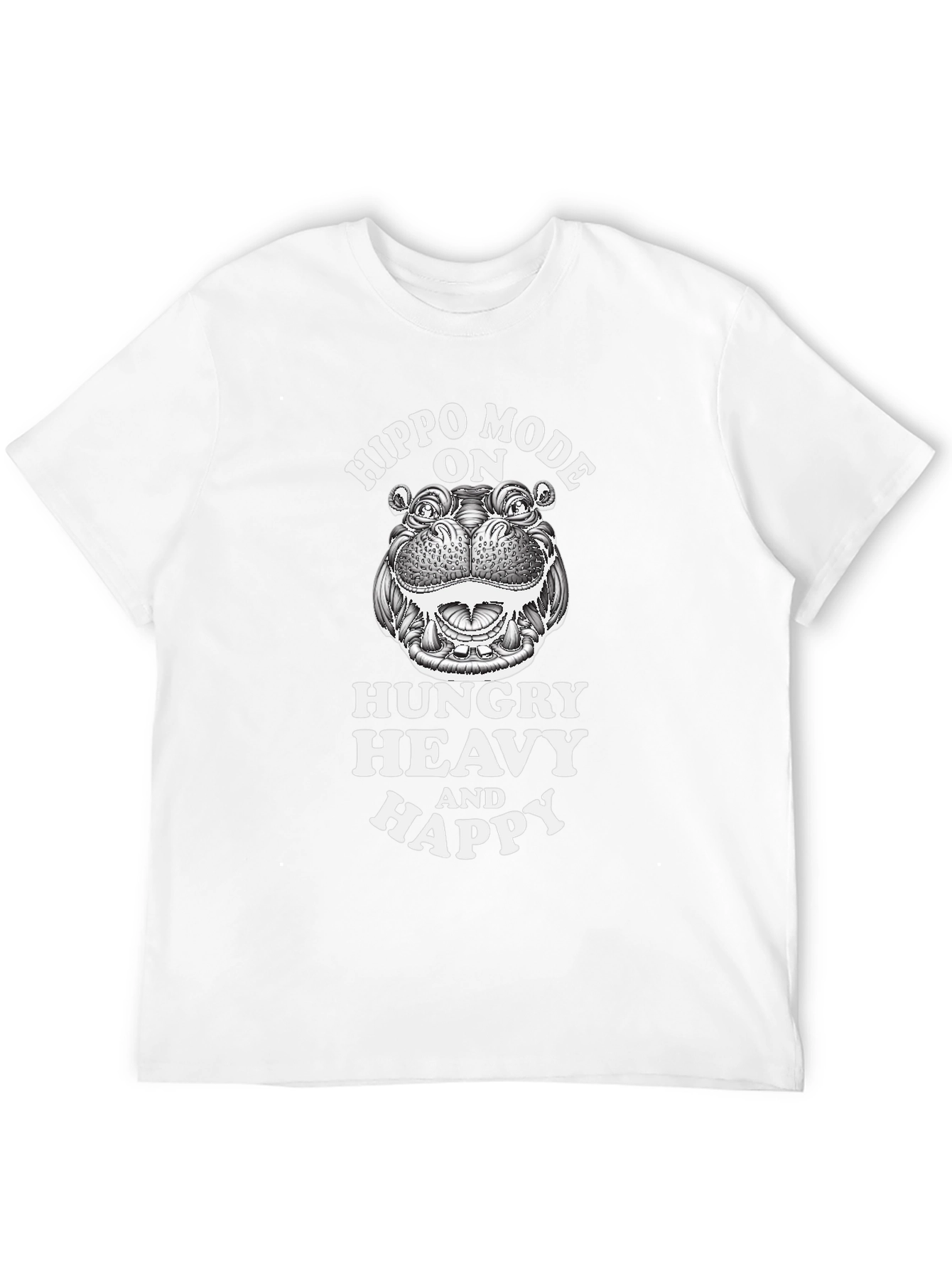 Hippo Mode On Graphic T-Shirt