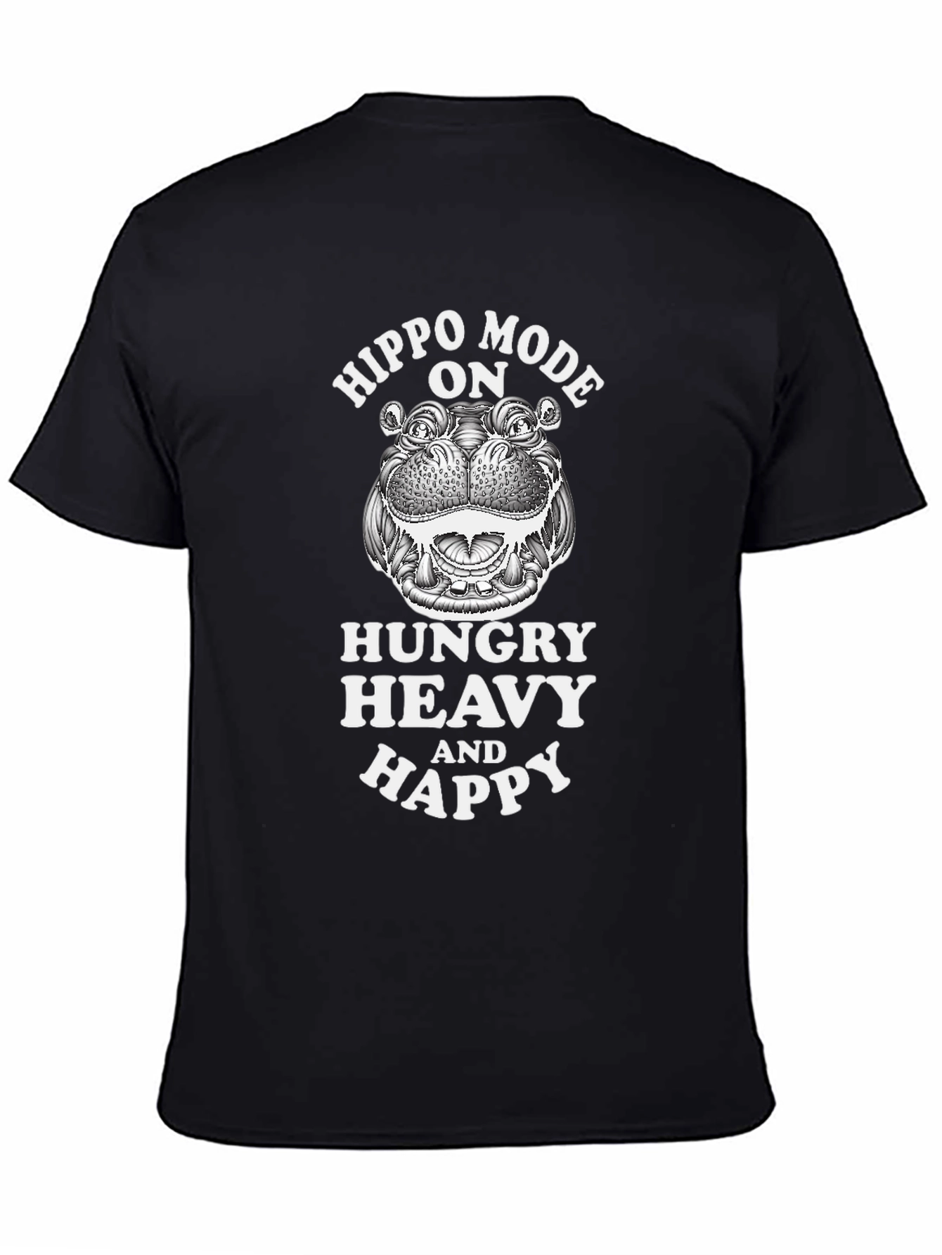 Hippo Mode On Graphic T-Shirt