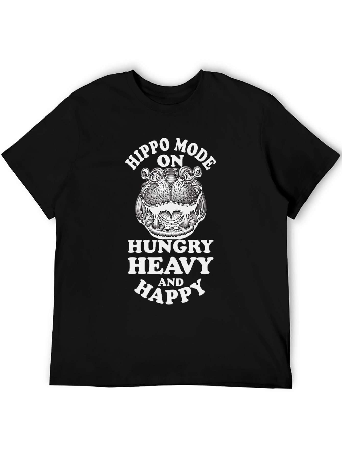 Hippo Mode On Graphic T-Shirt
