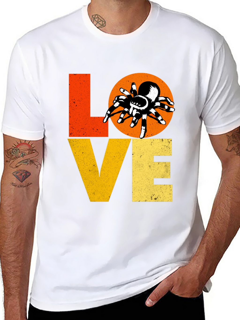 Love Spiders Black Graphic Tee
