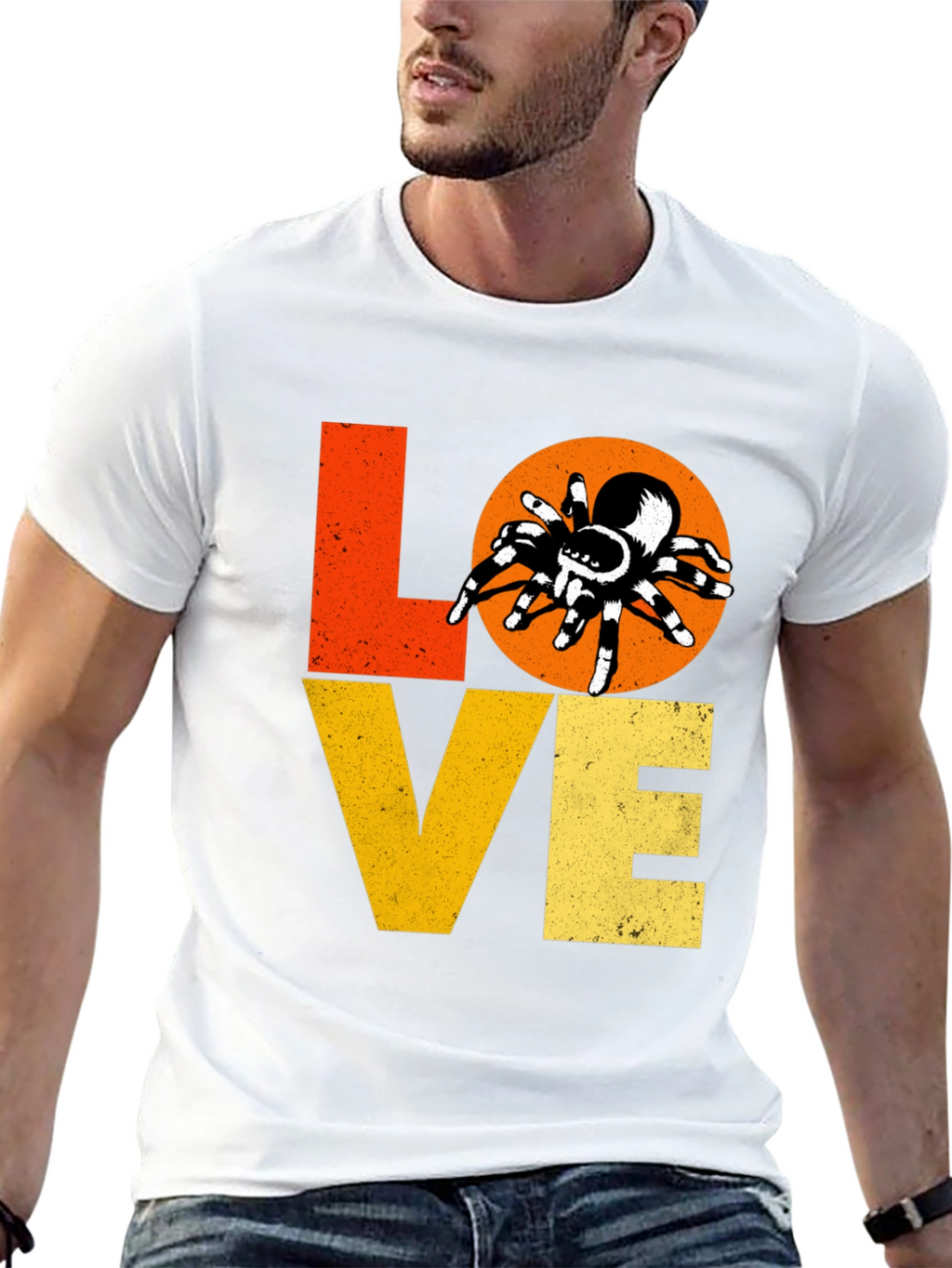 Love Spiders Black Graphic Tee