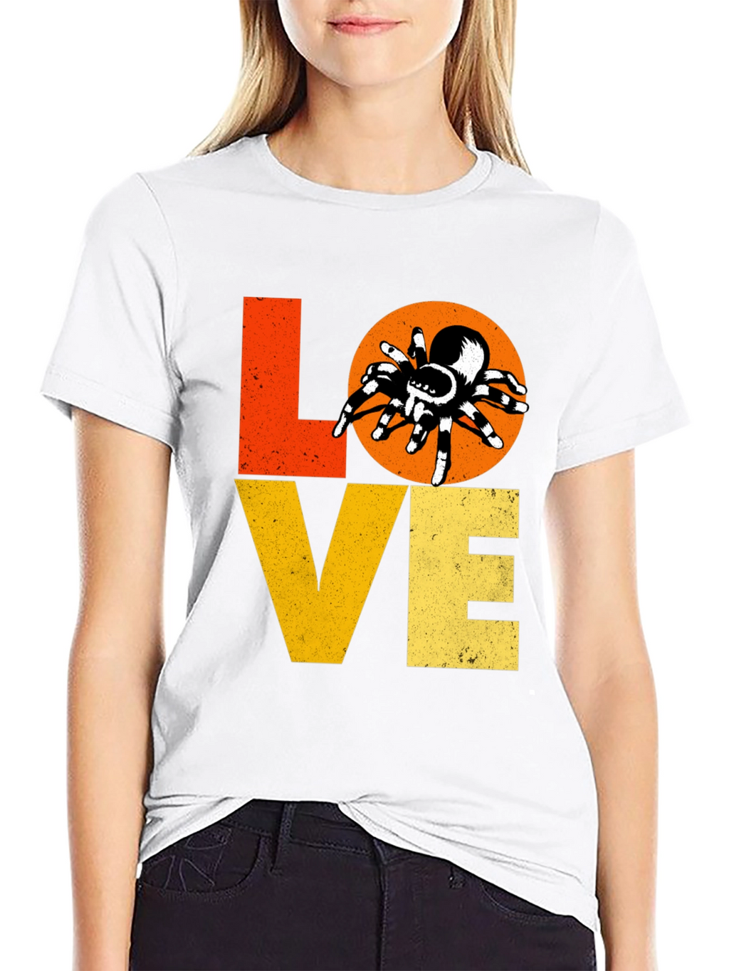 Love Spiders Black Graphic Tee