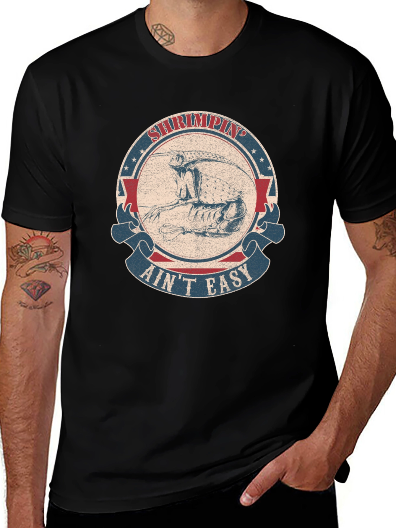 Shrimpin Aint Easy Graphic T-Shirt