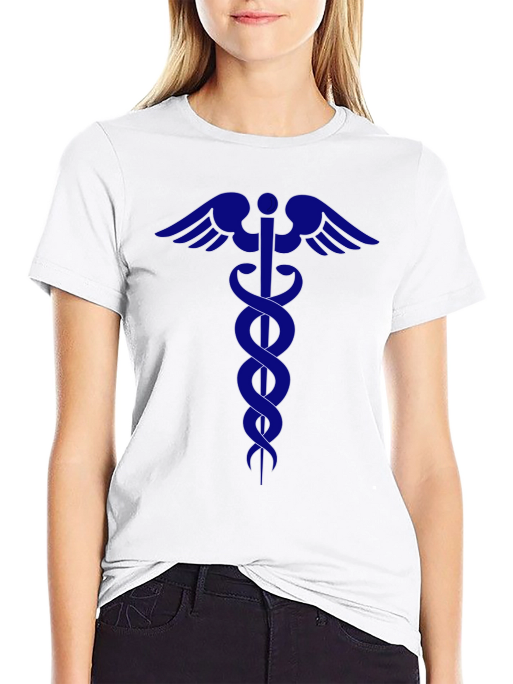 Caduceus Graphic Tee - Medical Symbol T-Shirt
