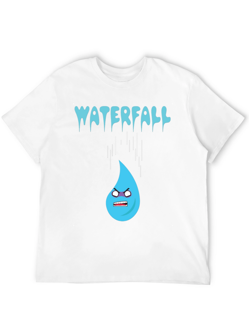 Waterfall Cartoon Graphic Tee