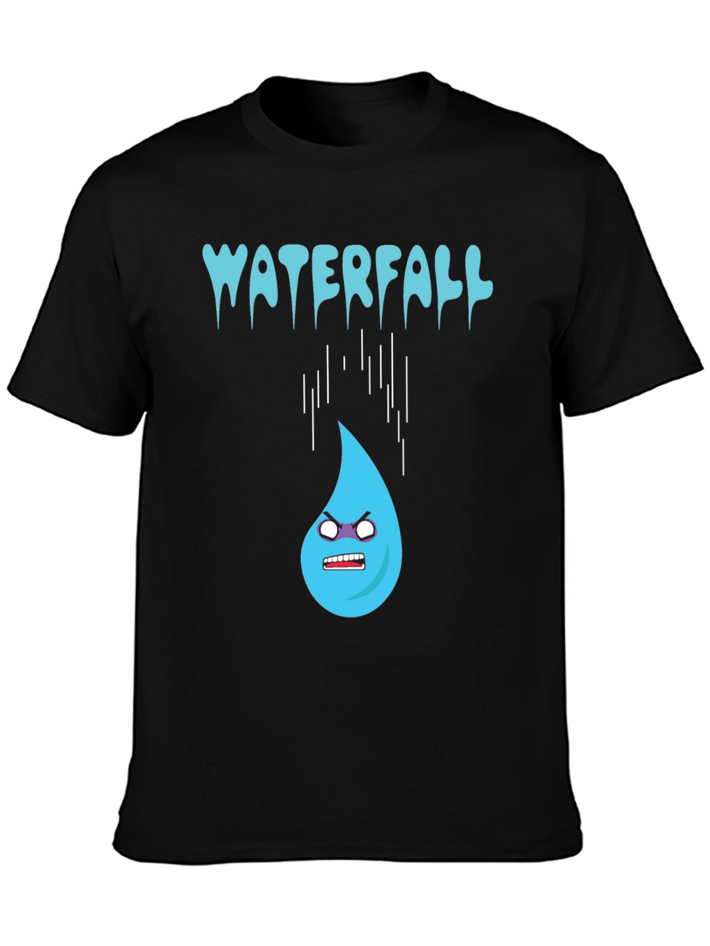 Waterfall Cartoon Graphic Tee