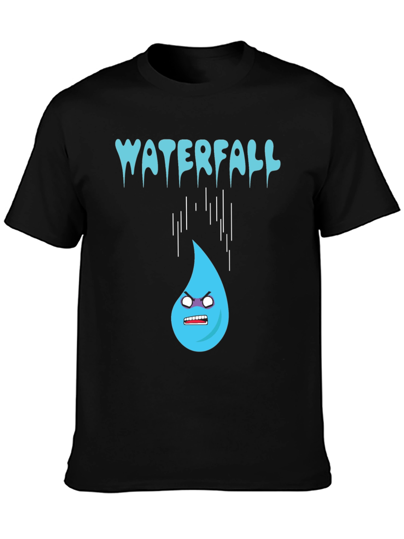 Waterfall Cartoon Graphic Tee