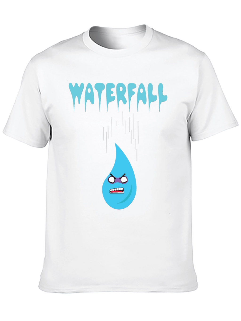 Waterfall Cartoon Graphic Tee