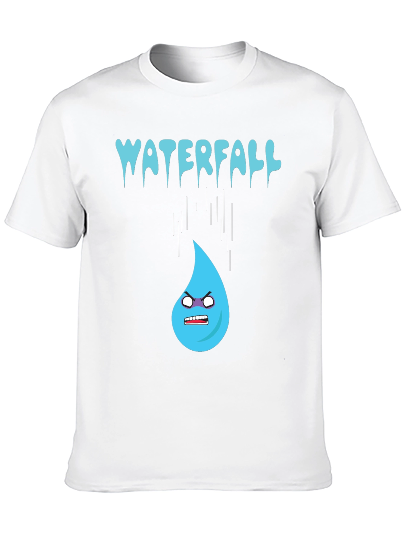 Waterfall Cartoon Graphic Tee