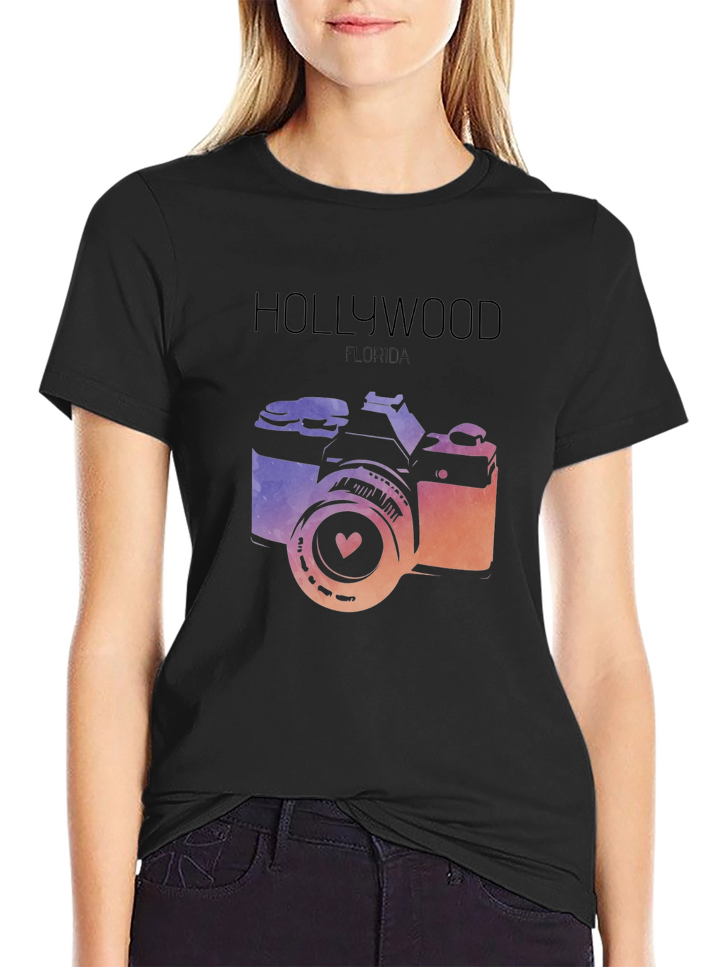 Hollywood Florida Camera Graphic Tee