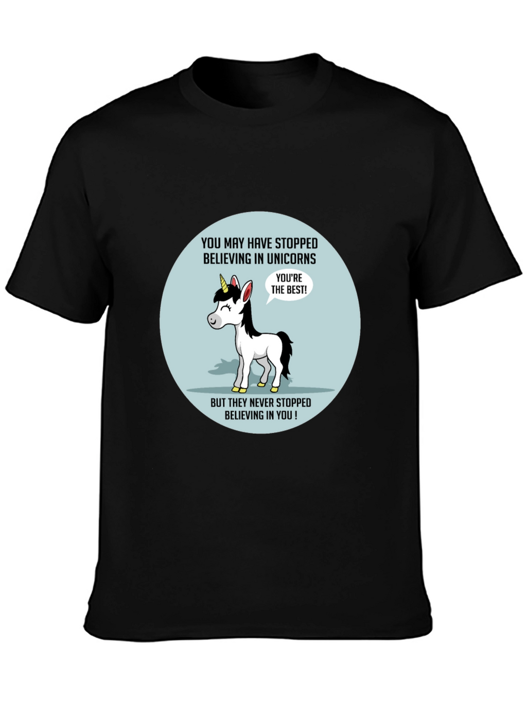 Unicorn Believer T-Shirt - Black