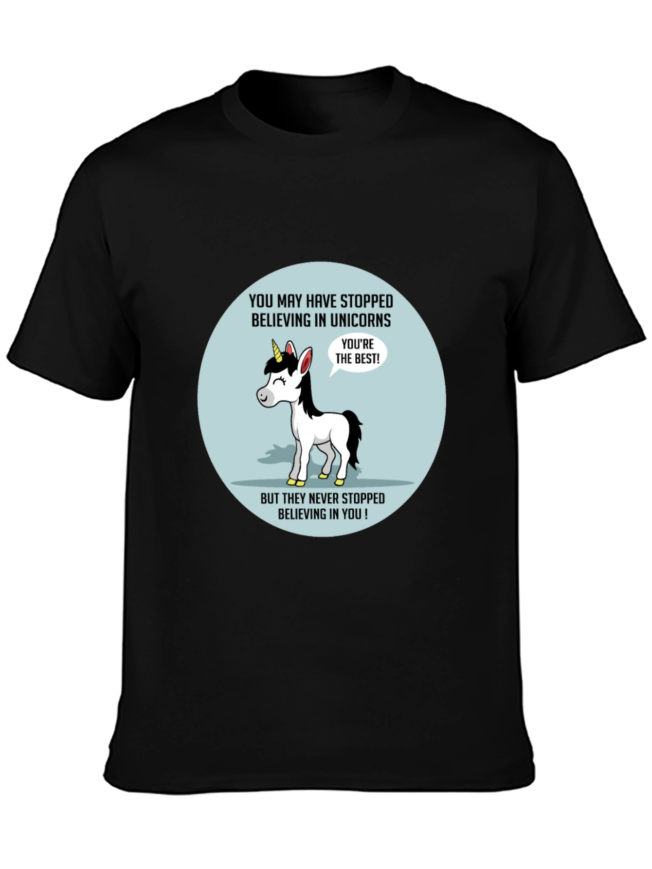Unicorn Believer T-Shirt - Black