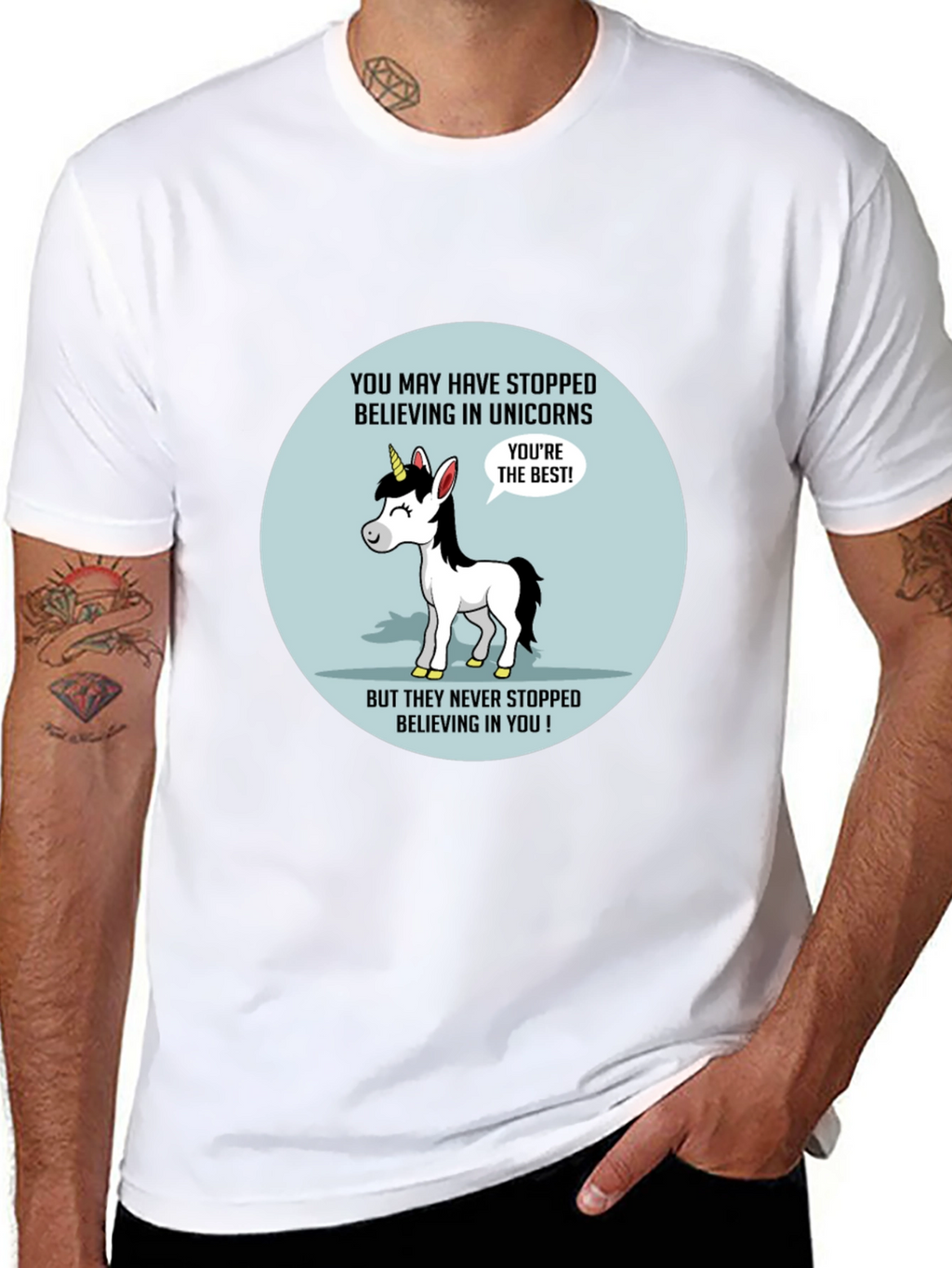 Unicorn Believer T-Shirt - Black