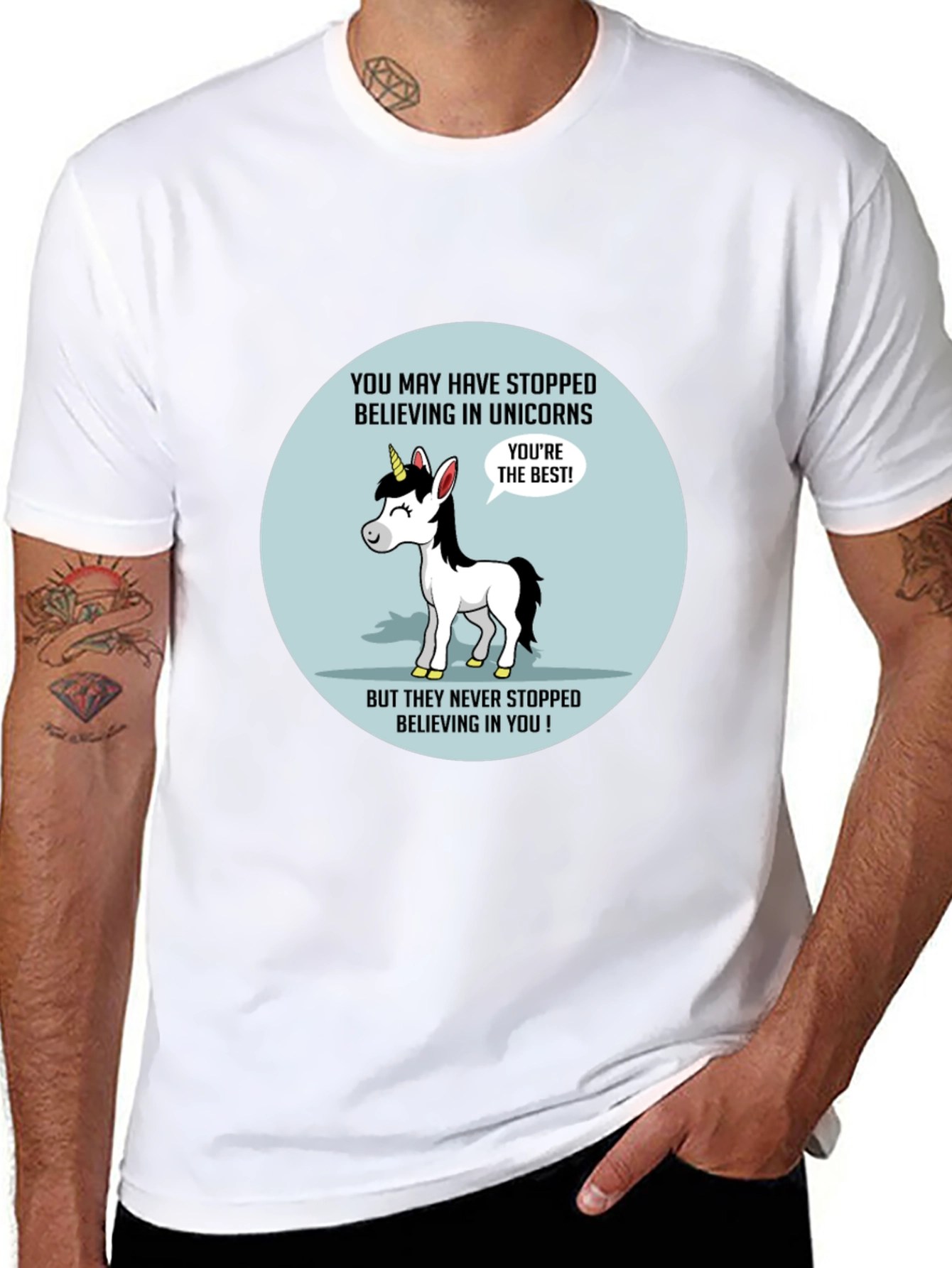 Unicorn Believer T-Shirt - Black