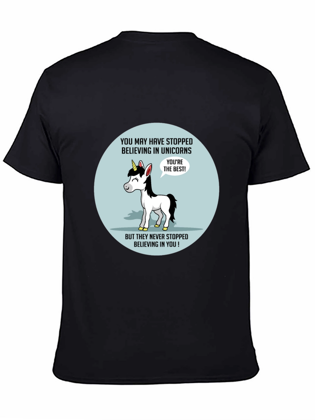 Unicorn Believer T-Shirt - Black