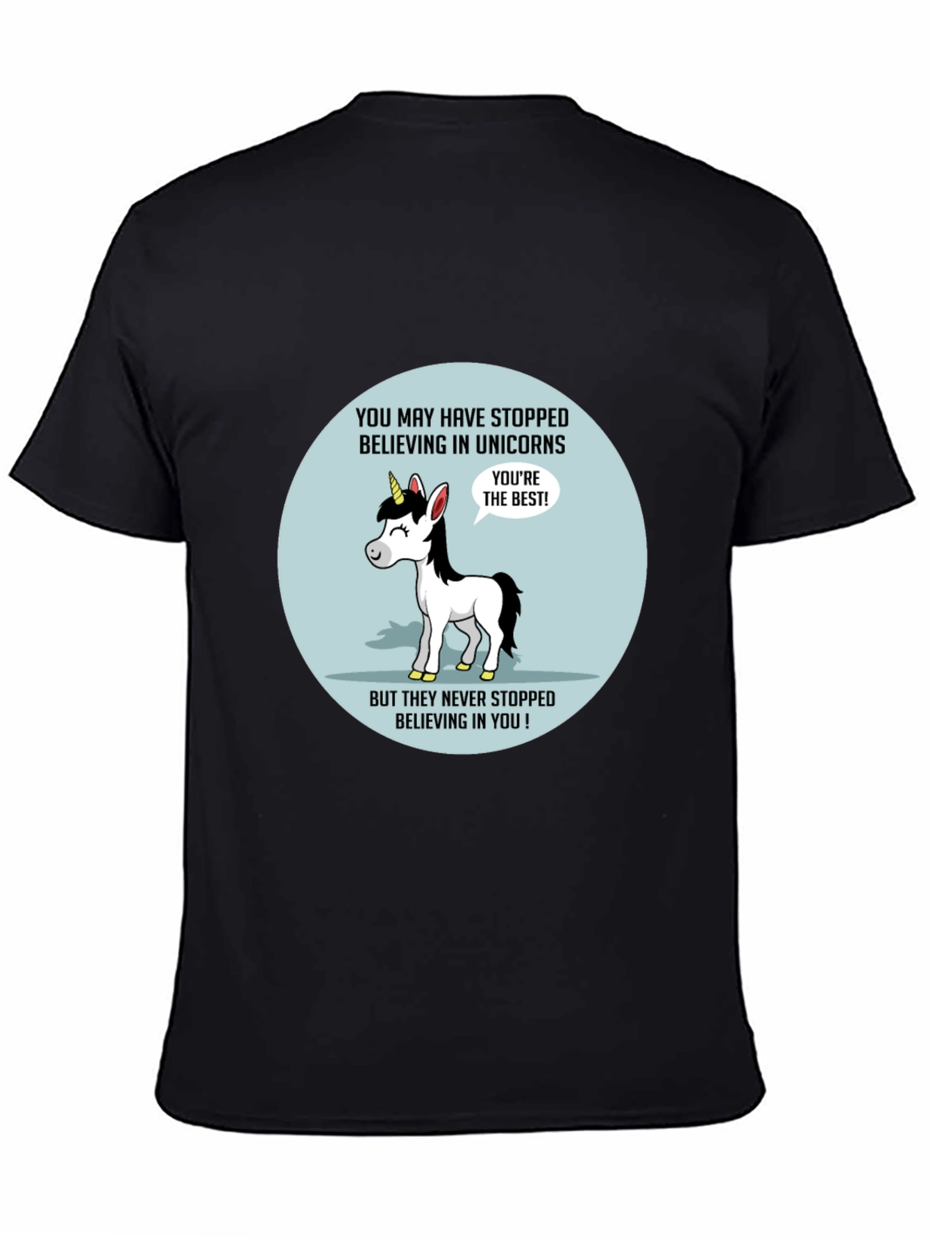 Unicorn Believer T-Shirt - Black