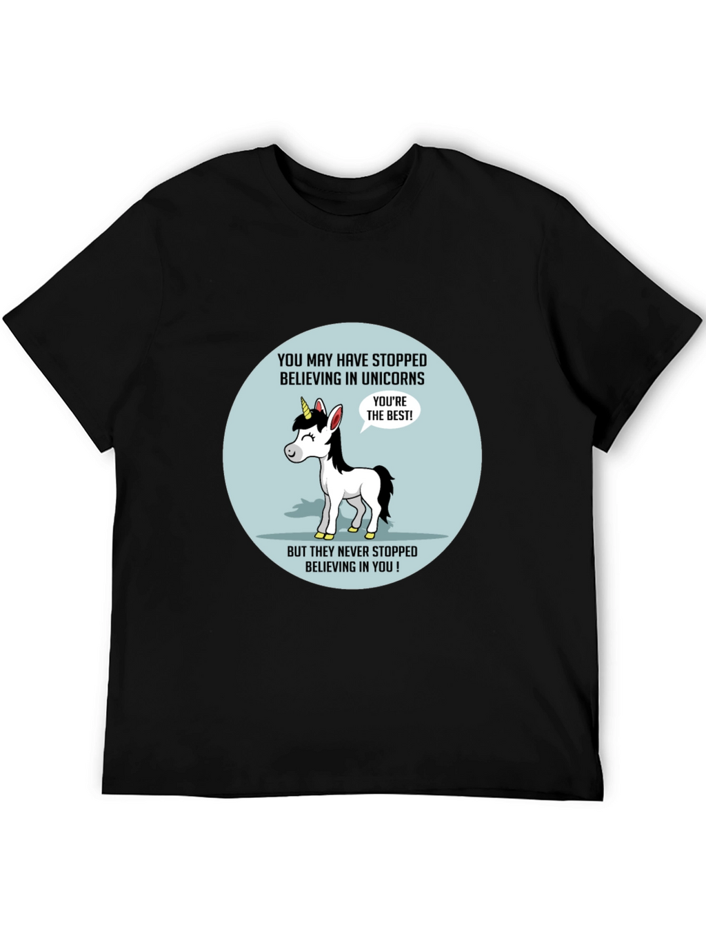 Unicorn Believer T-Shirt - Black