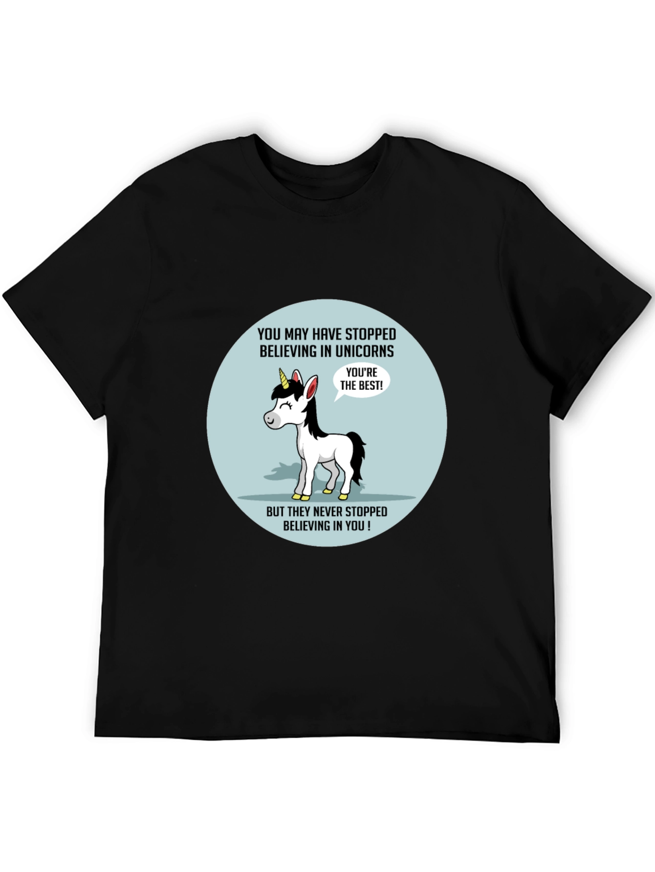 Unicorn Believer T-Shirt - Black