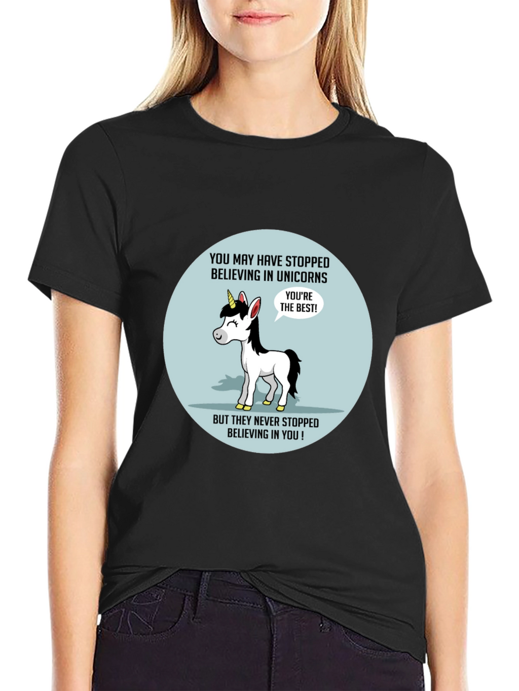 Unicorn Believer T-Shirt - Black