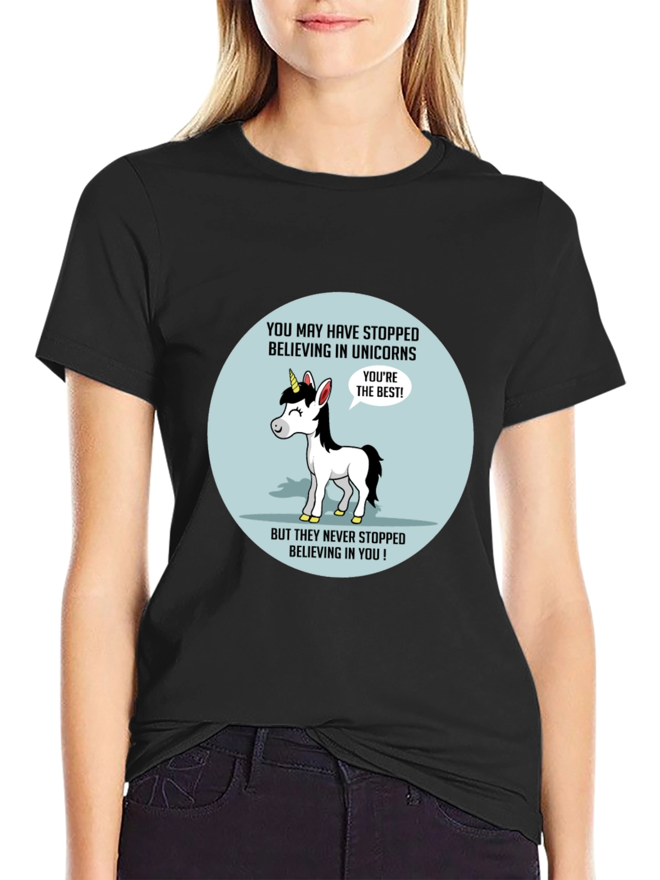 Unicorn Believer T-Shirt - Black