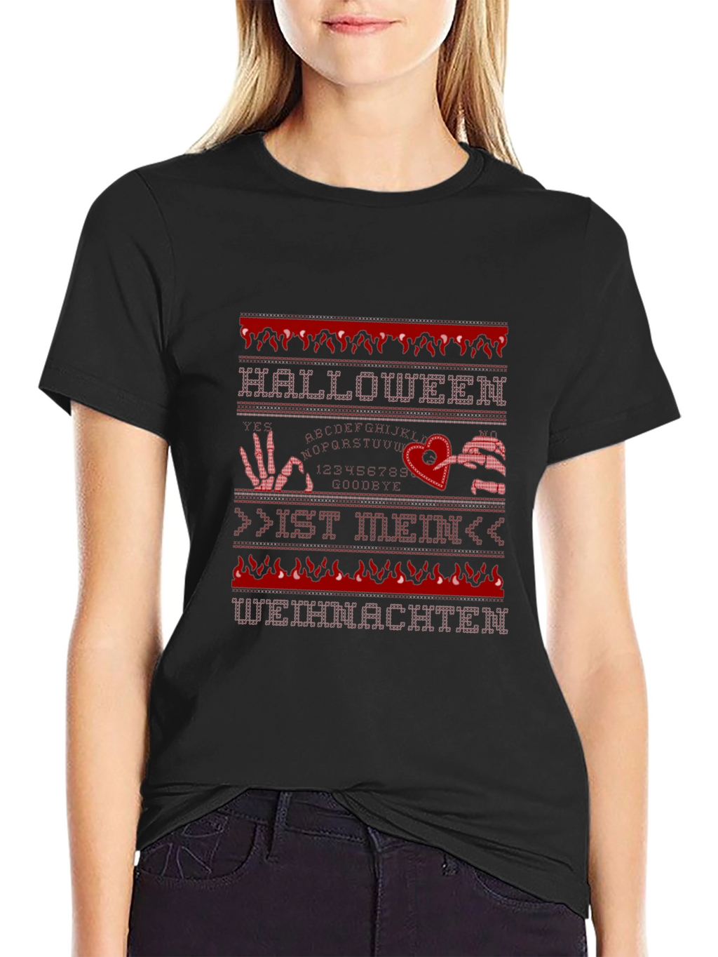 Halloween is Mein Weihnachten Black T-Shirt