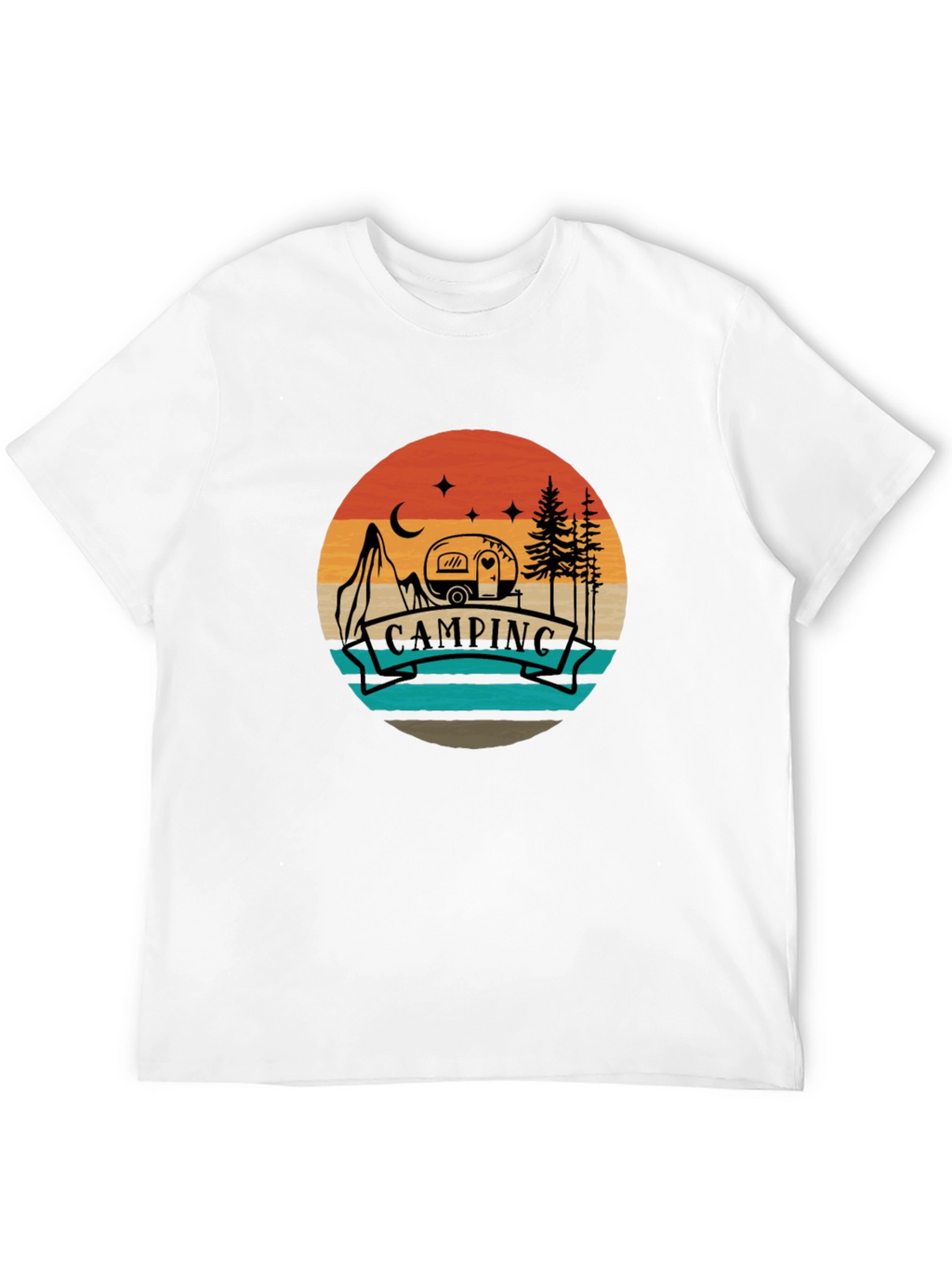 Camping Adventure Tee - Retro Graphic T-Shirt