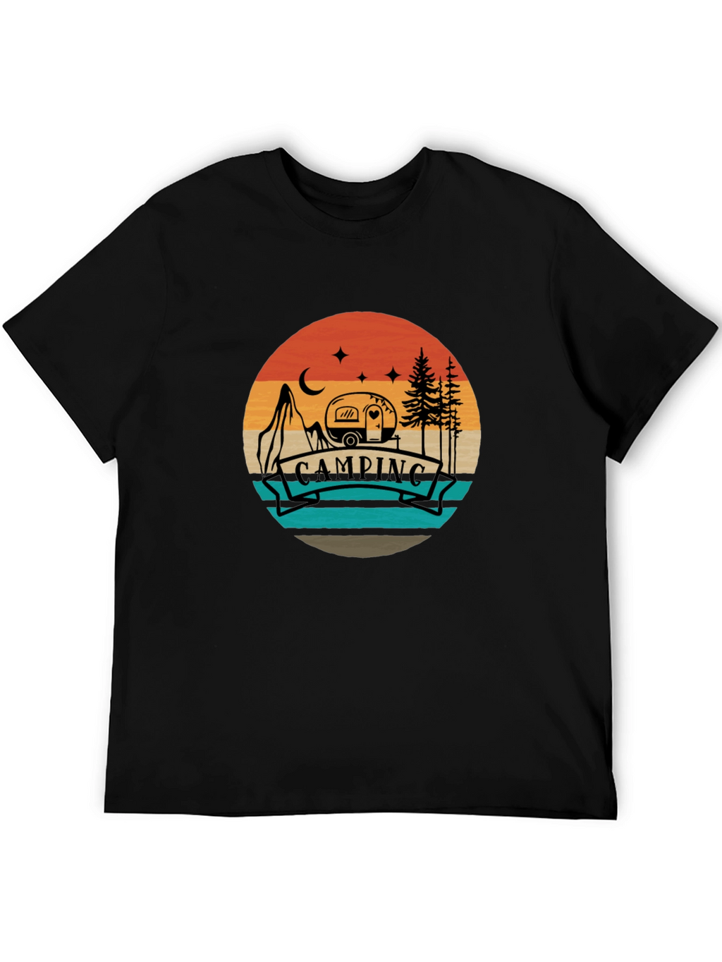 Camping Adventure Tee - Retro Graphic T-Shirt