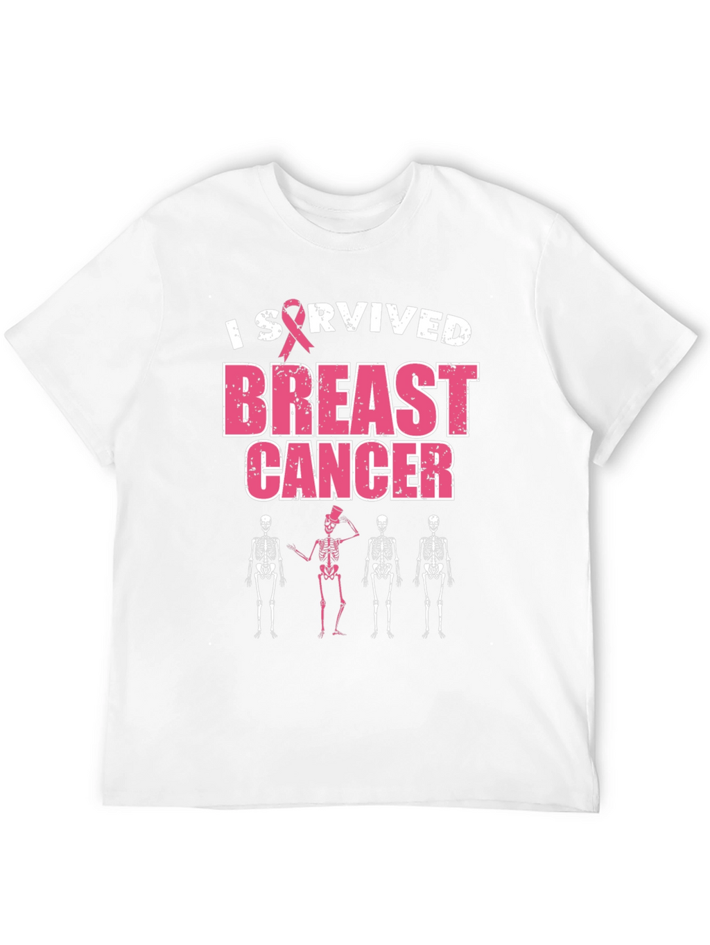 I Survived Breast Cancer Skeleton T-Shirt