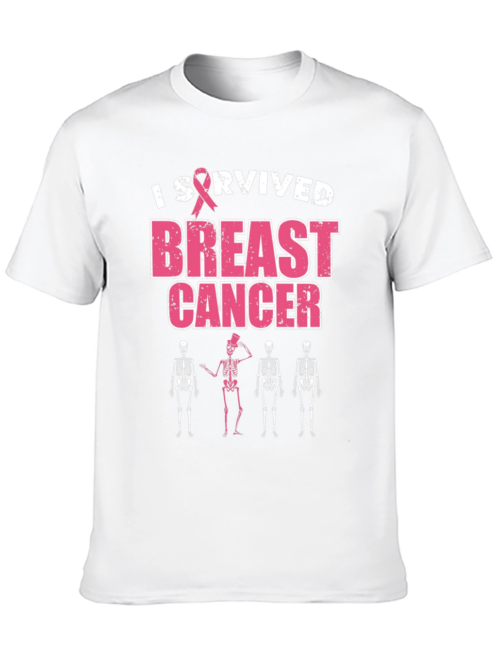 I Survived Breast Cancer Skeleton T-Shirt