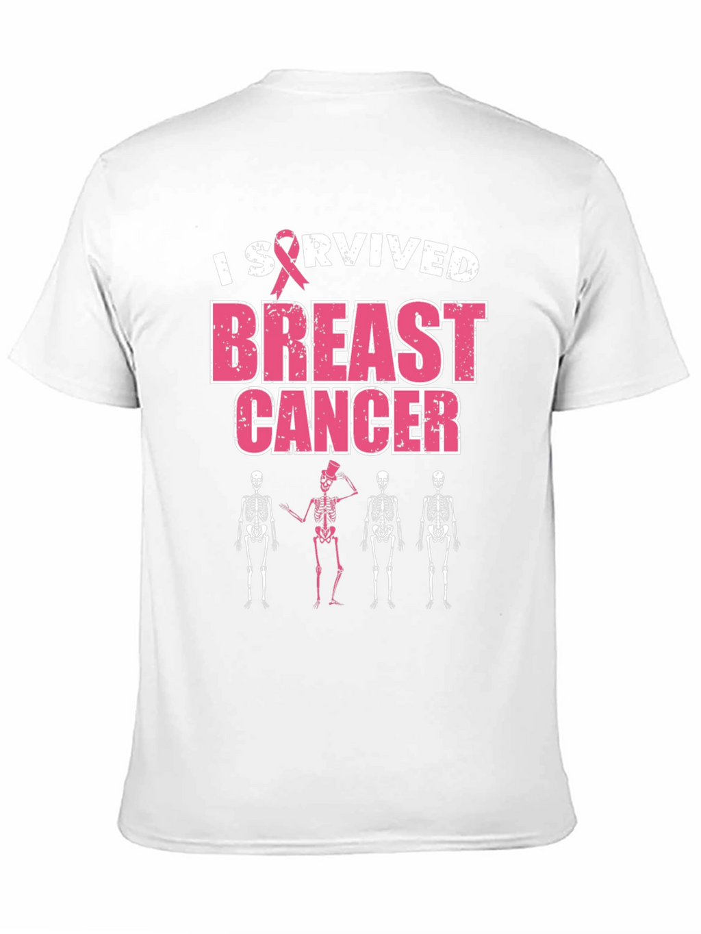 I Survived Breast Cancer Skeleton T-Shirt