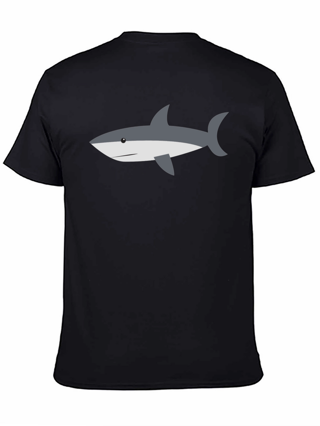Shark Graphic Tee - Casual Black T-Shirt