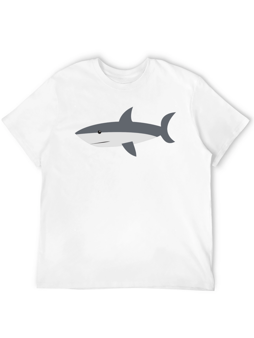 Shark Graphic Tee - Casual Black T-Shirt