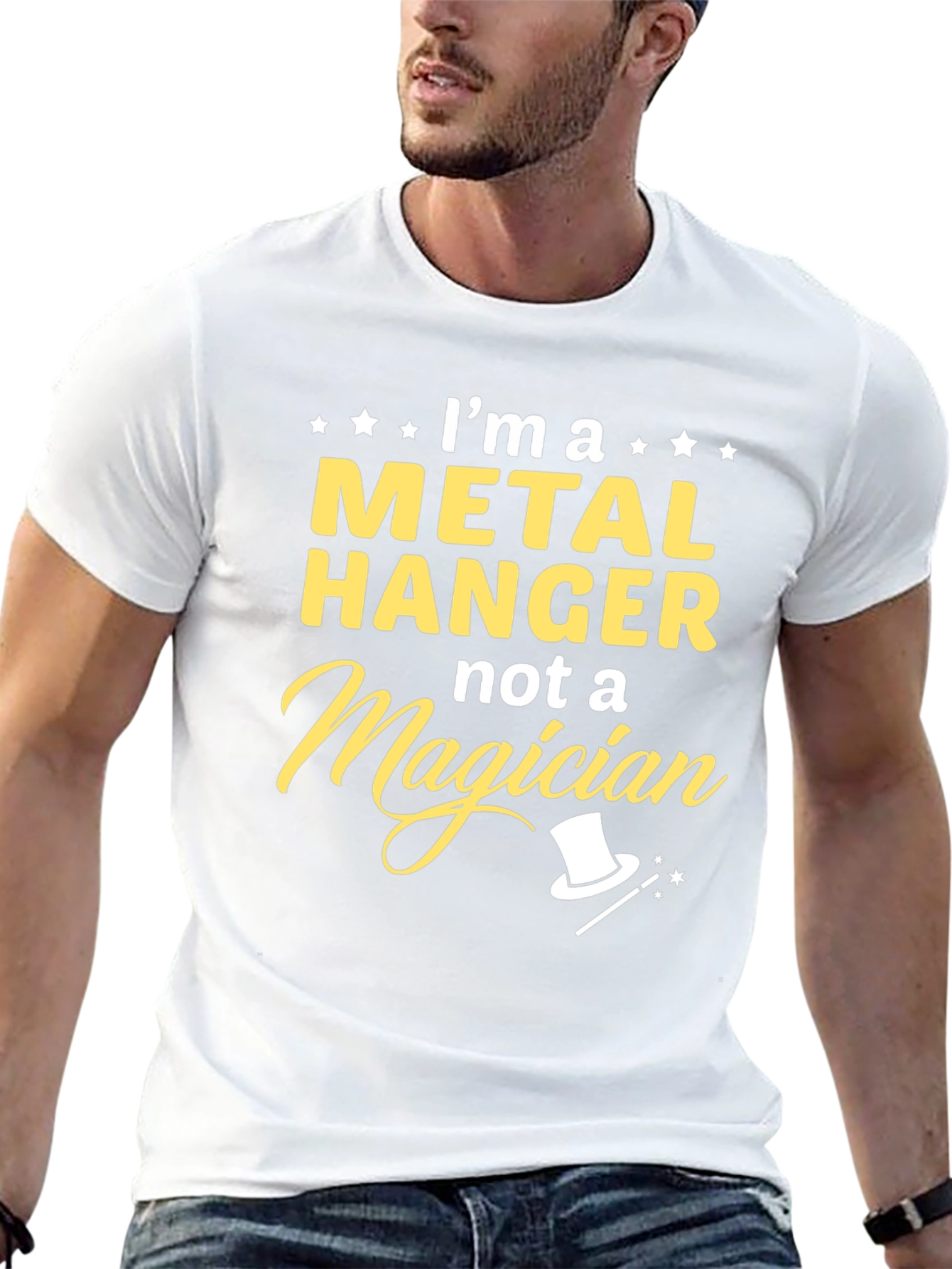 Metal Hanger Not a Magician T-Shirt