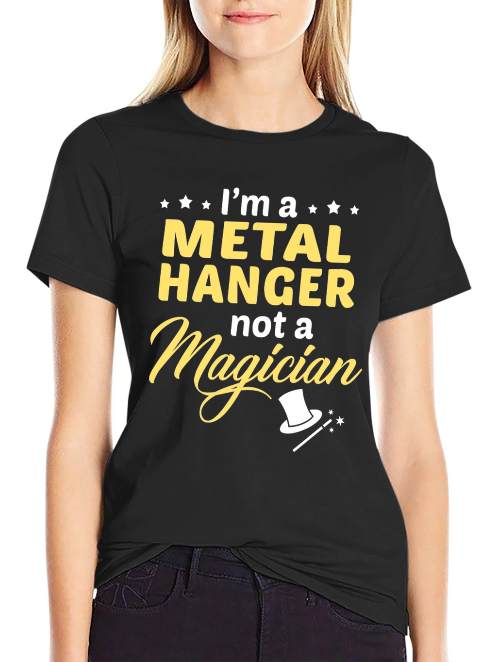 Metal Hanger Not a Magician T-Shirt