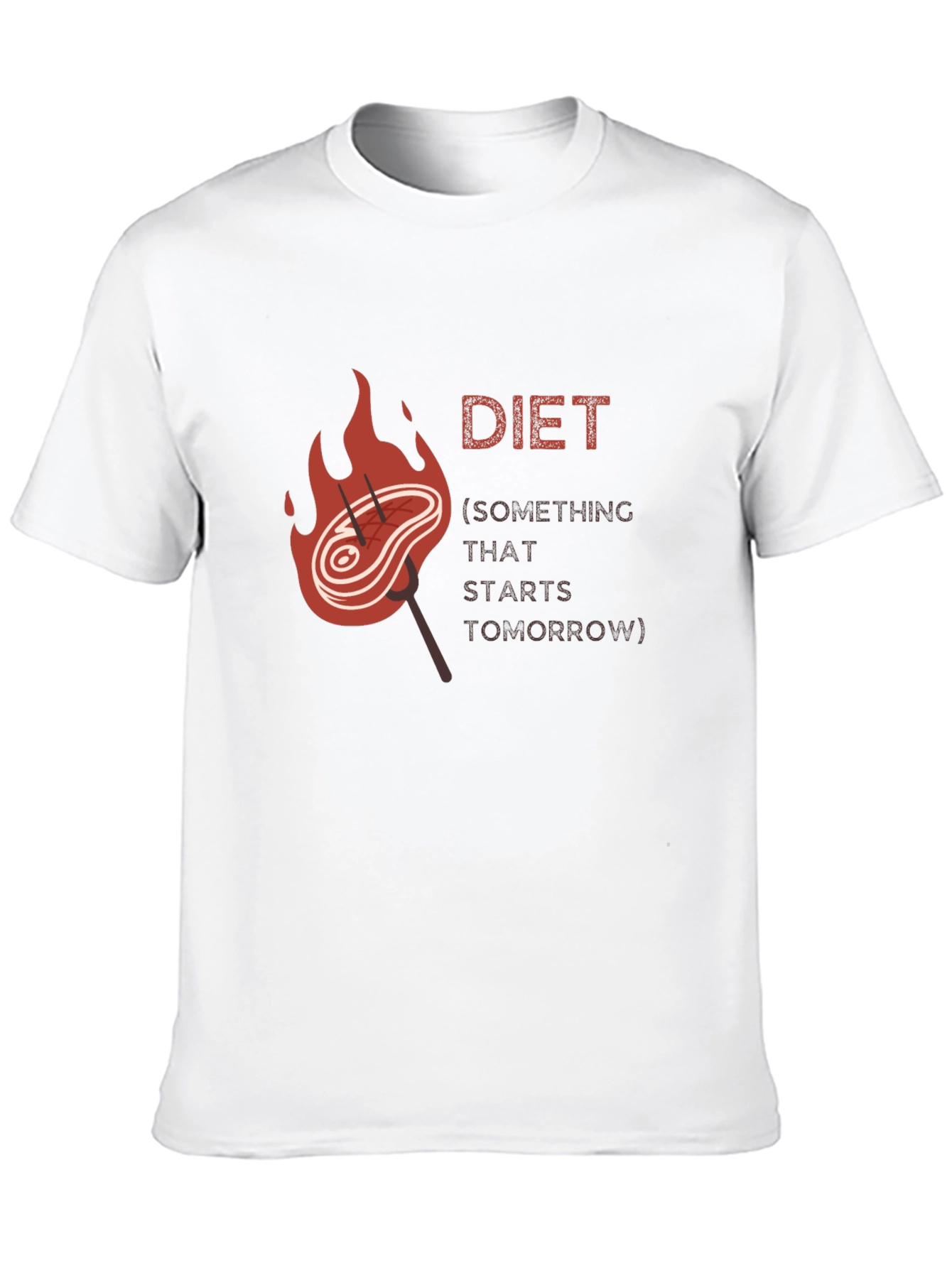 Diet Starts Tomorrow Graphic T-Shirt