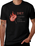 Diet Starts Tomorrow Graphic T-Shirt