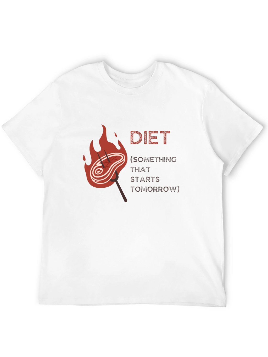 Diet Starts Tomorrow Graphic T-Shirt