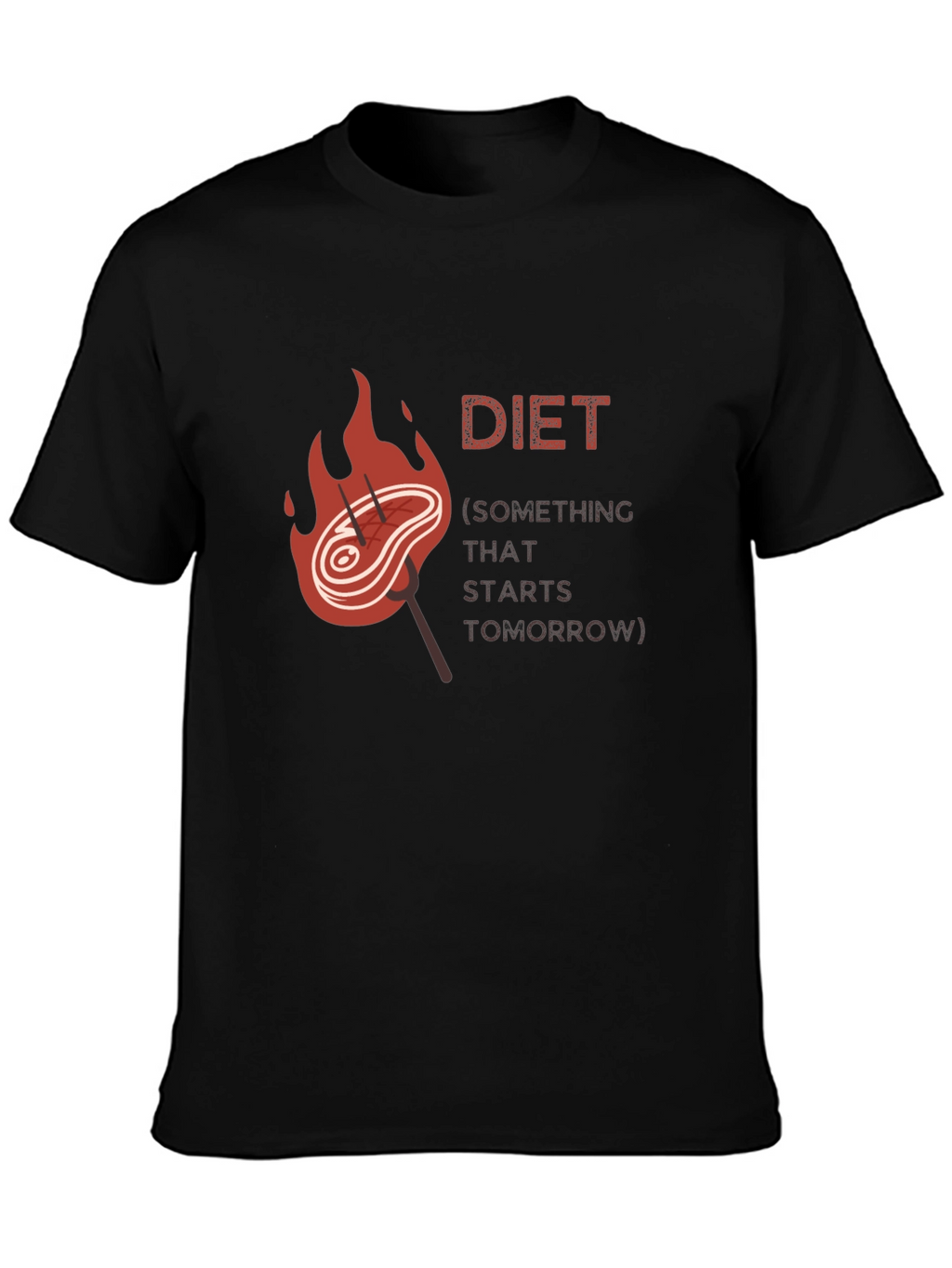 Diet Starts Tomorrow Graphic T-Shirt