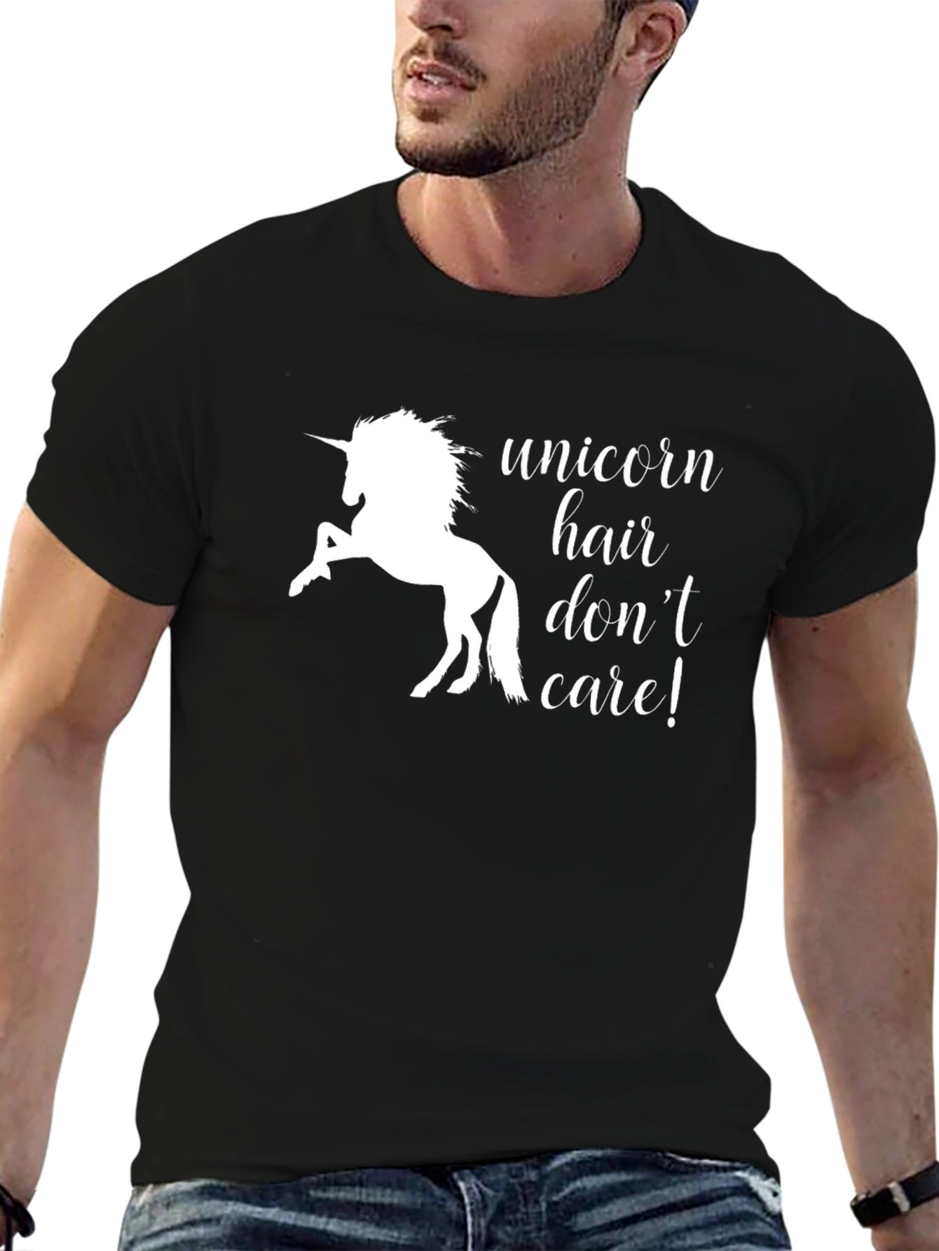 Unicorn Hair Dont Care! Graphic Tee