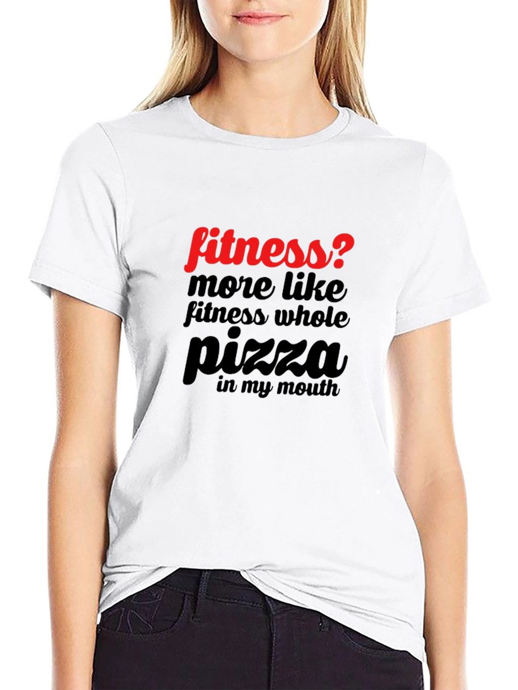 Funny Pizza Lover T-Shirt - Fitness? Black Tee