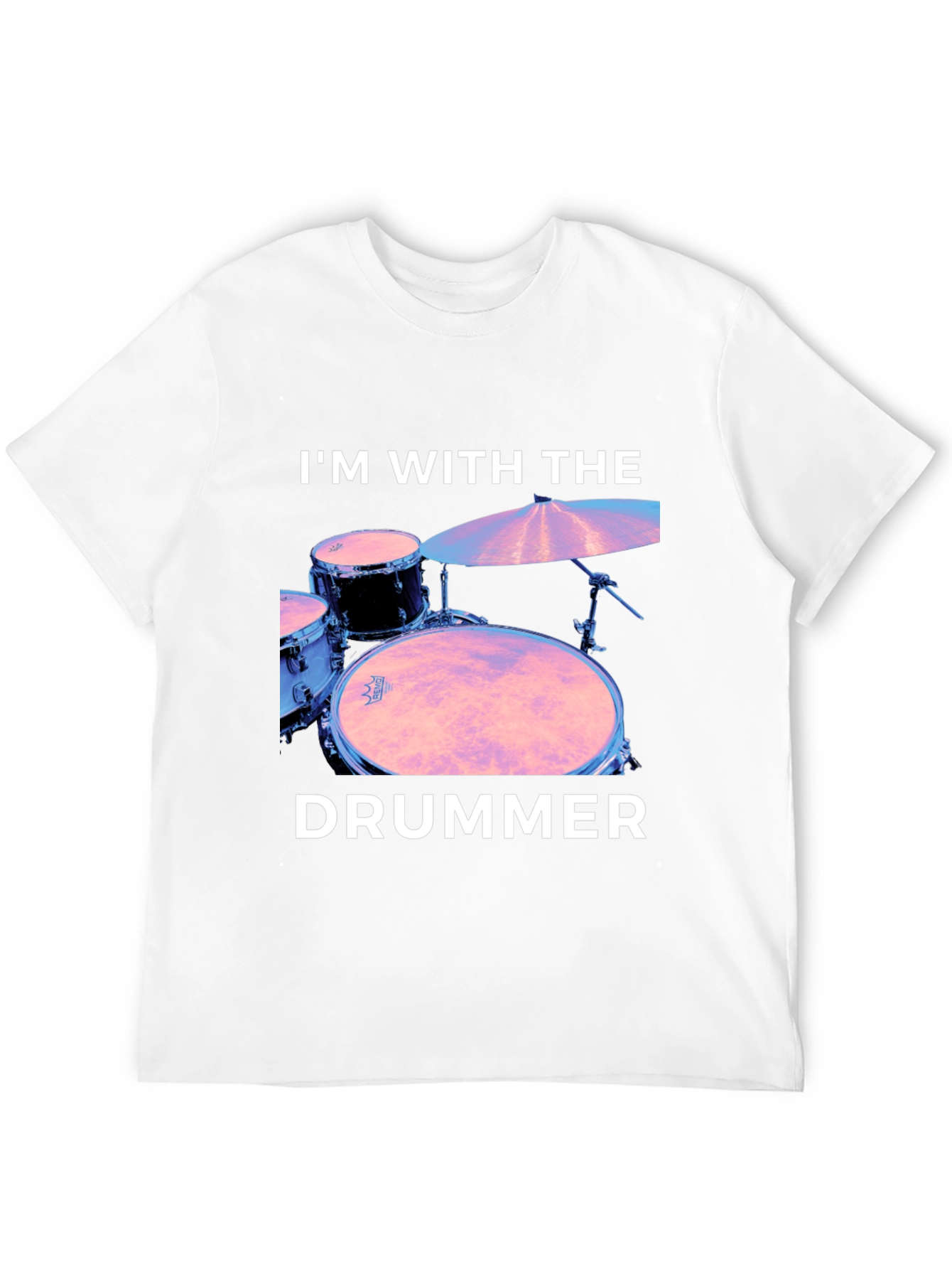 Im With The Drummer Black T-Shirt
