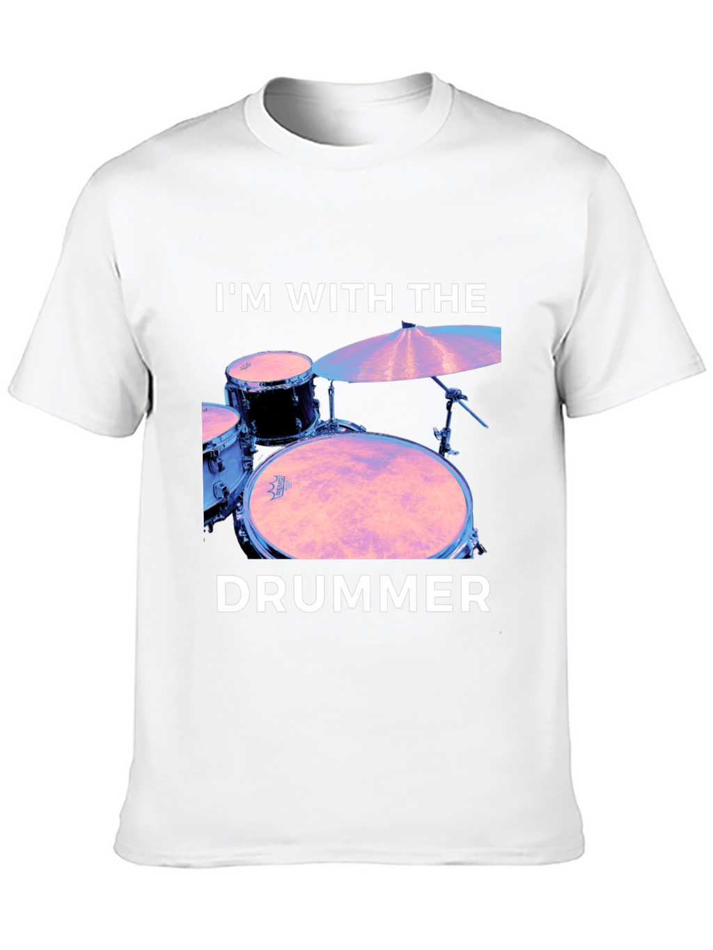 Im With The Drummer Black T-Shirt