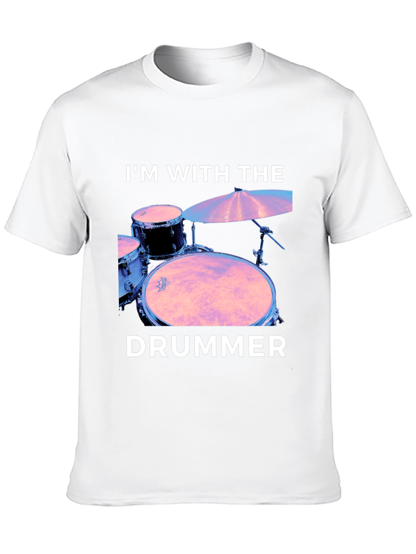 Im With The Drummer Black T-Shirt