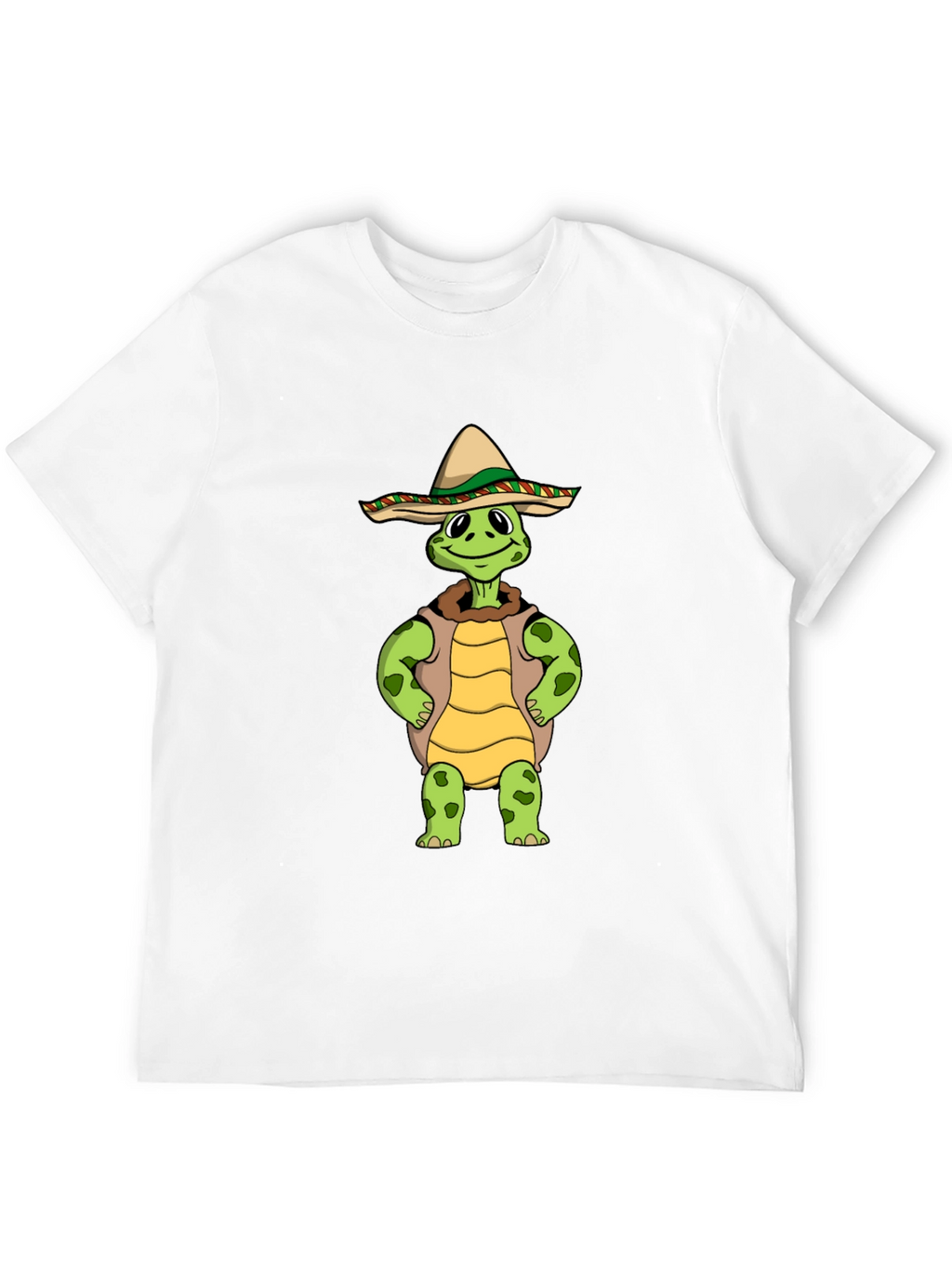 Funny Turtle Sombrero Graphic T-Shirt