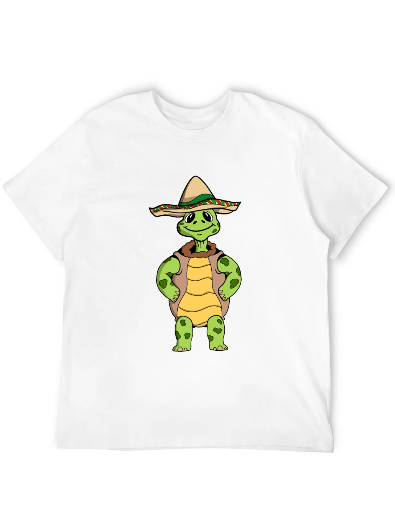 Funny Turtle Sombrero Graphic T-Shirt